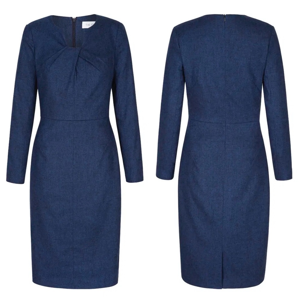 The Fold London | NWT The Waverly Dress in Indigo Blue 10